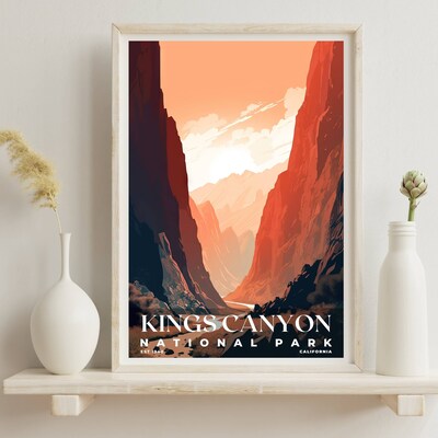 Kings Canyon National Park Poster, Travel Art, Office Poster, Home Decor | S3 - image6